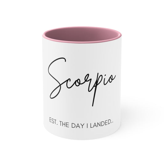 Scorpio Accent Coffee Mug, 11oz