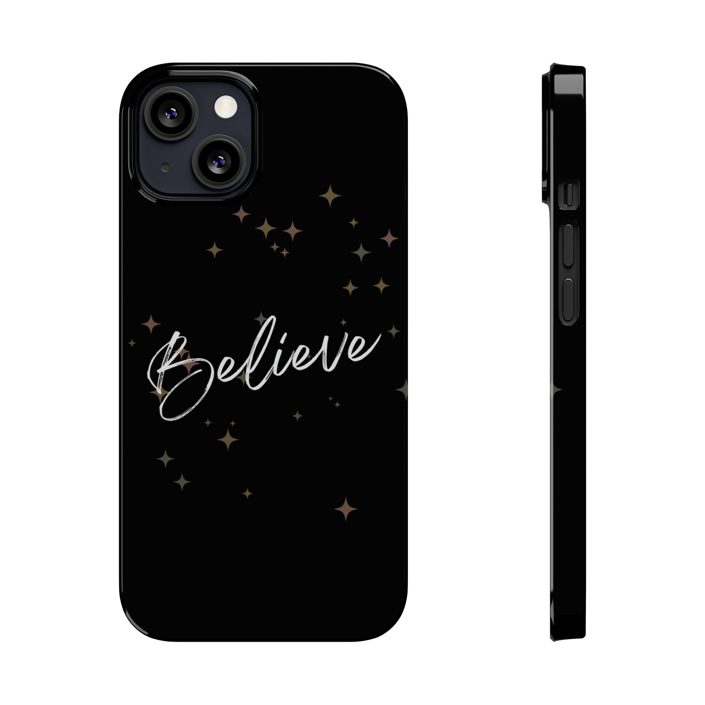 Believe - Slim Phone Case/Blk