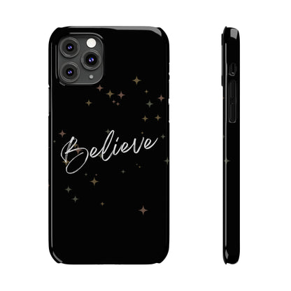 Believe - Slim Phone Case/Blk