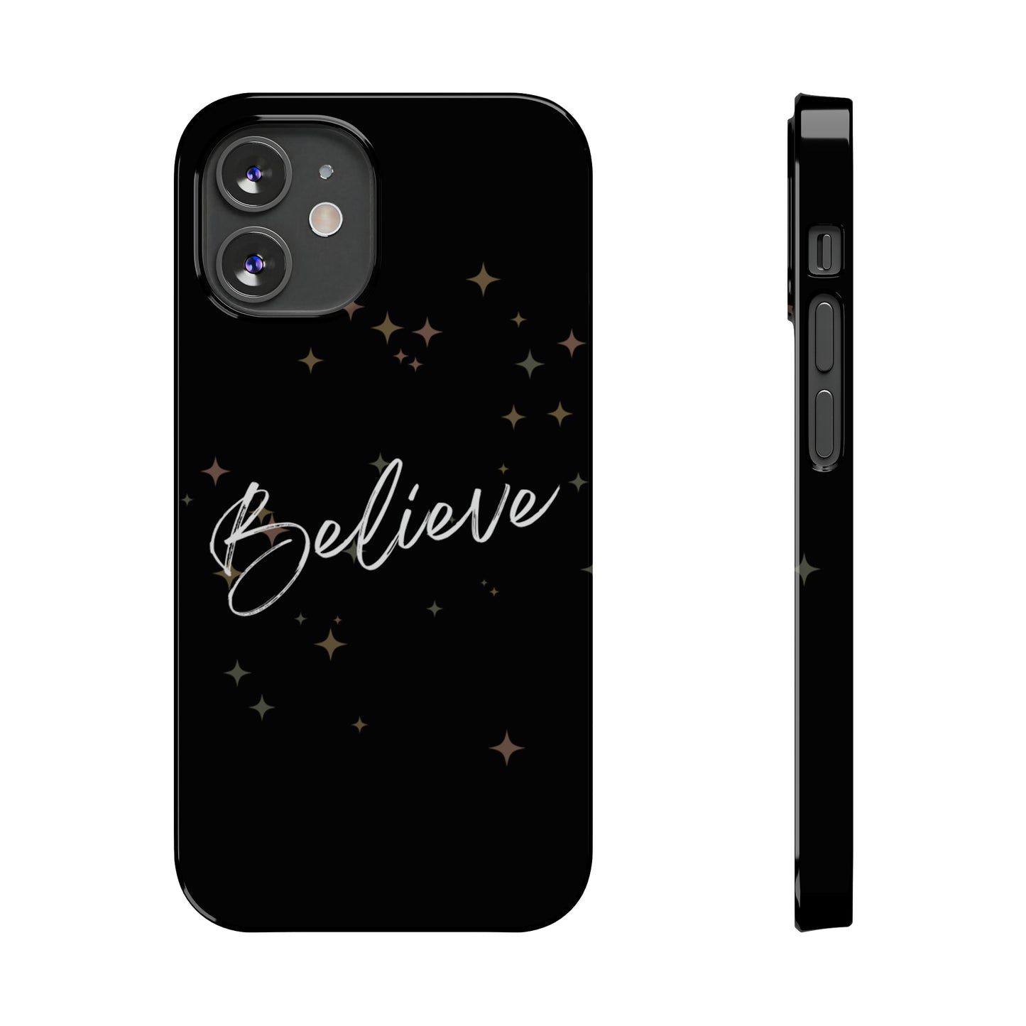 Believe - Slim Phone Case/Blk