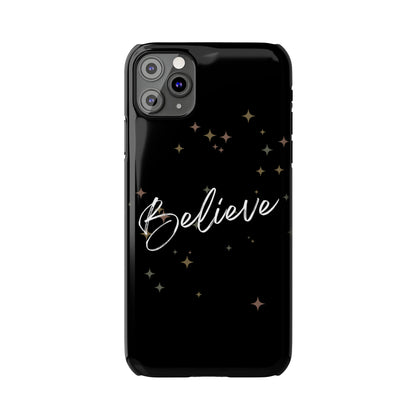 Believe - Slim Phone Case/Blk