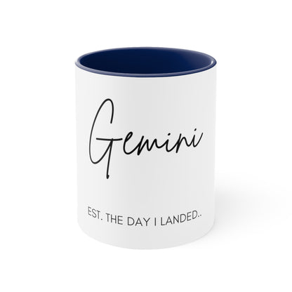 Gemini Accent Coffee Mug, 11oz