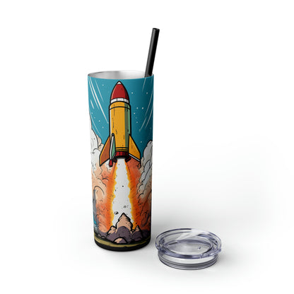 Goin' Up - Skinny Tumbler with Straw, 20oz