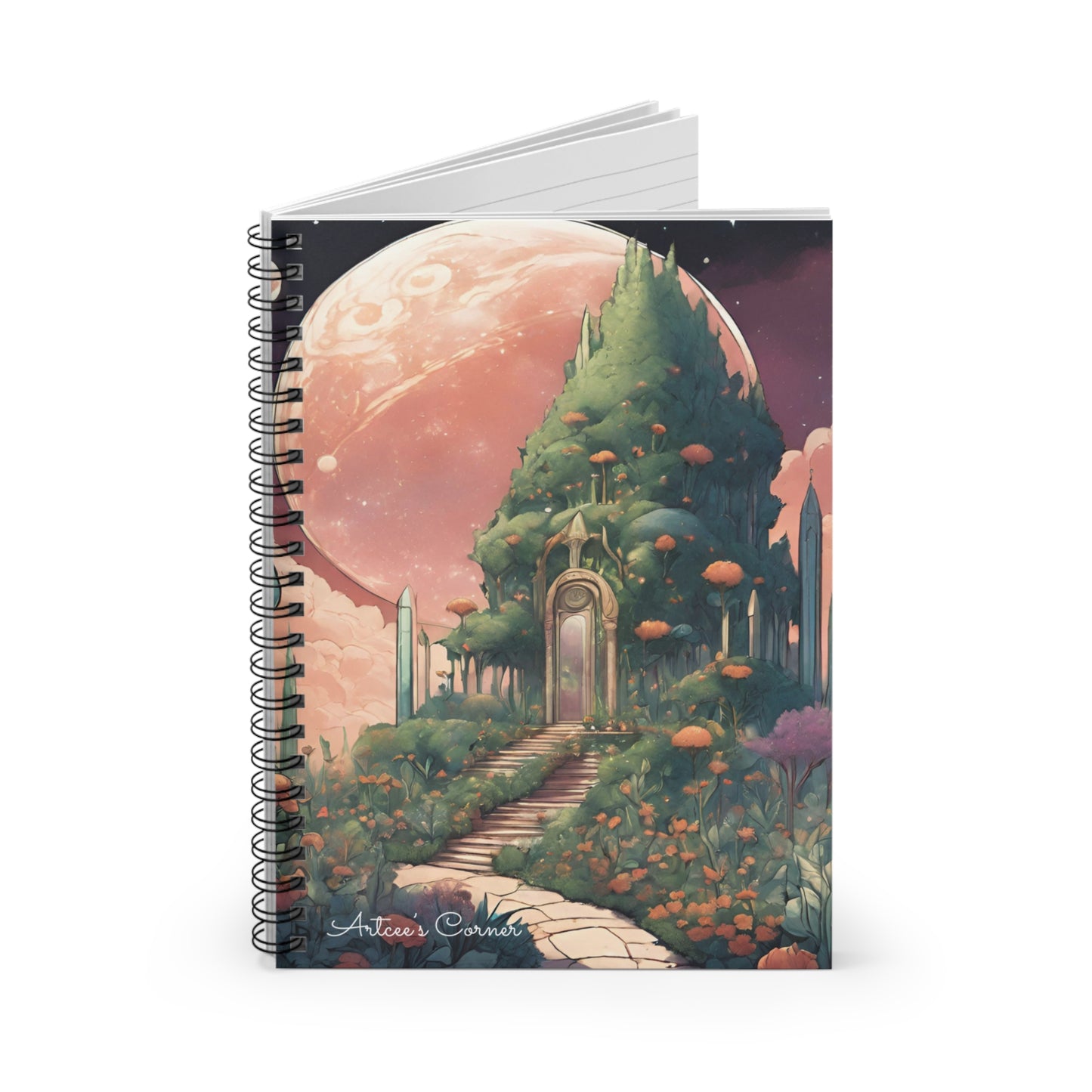 "Celestial Garden" - Spiral Notebook - Ruled Line