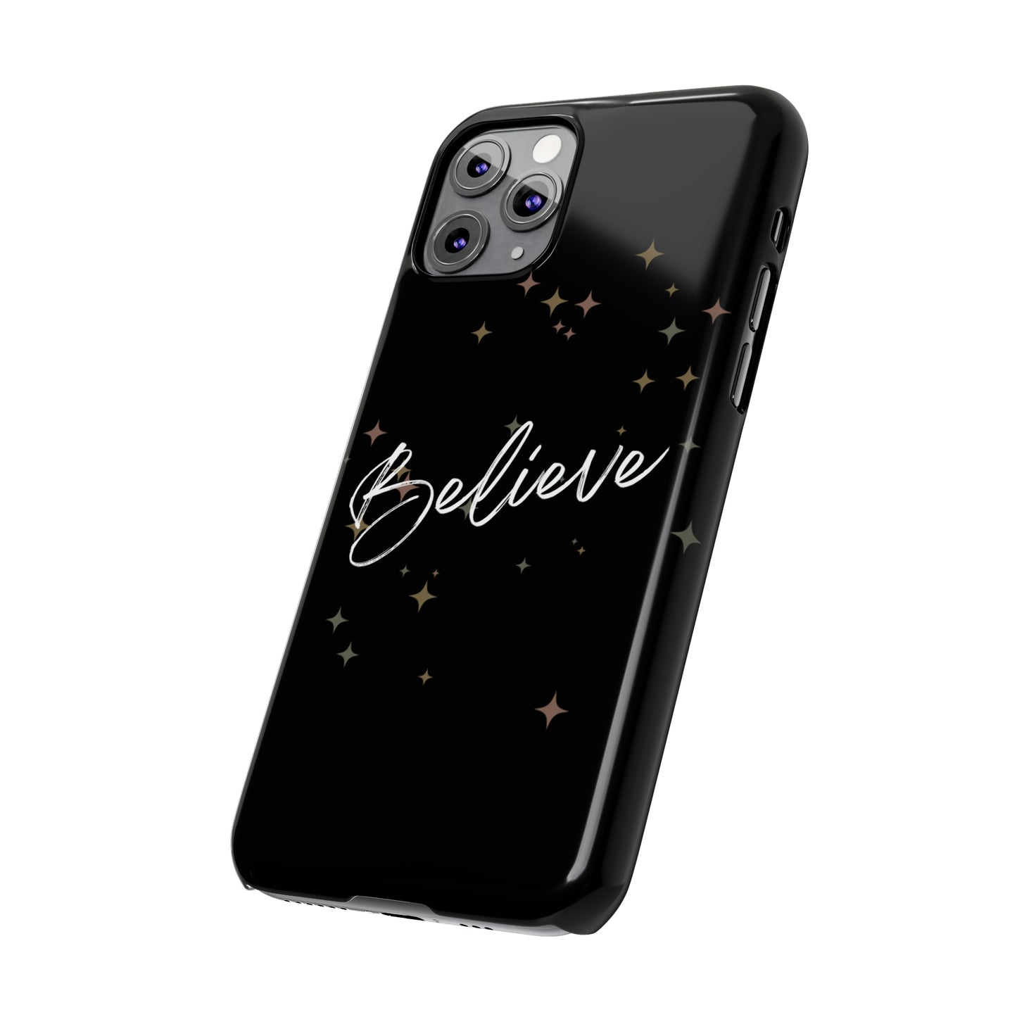 Believe - Slim Phone Case/Blk