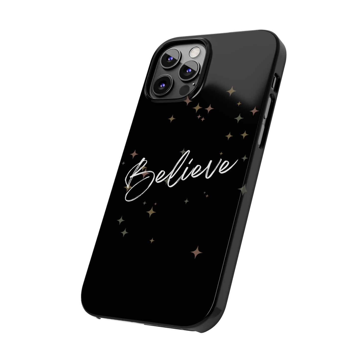 Believe - Slim Phone Case/Blk