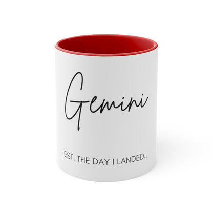 Gemini Accent Coffee Mug, 11oz