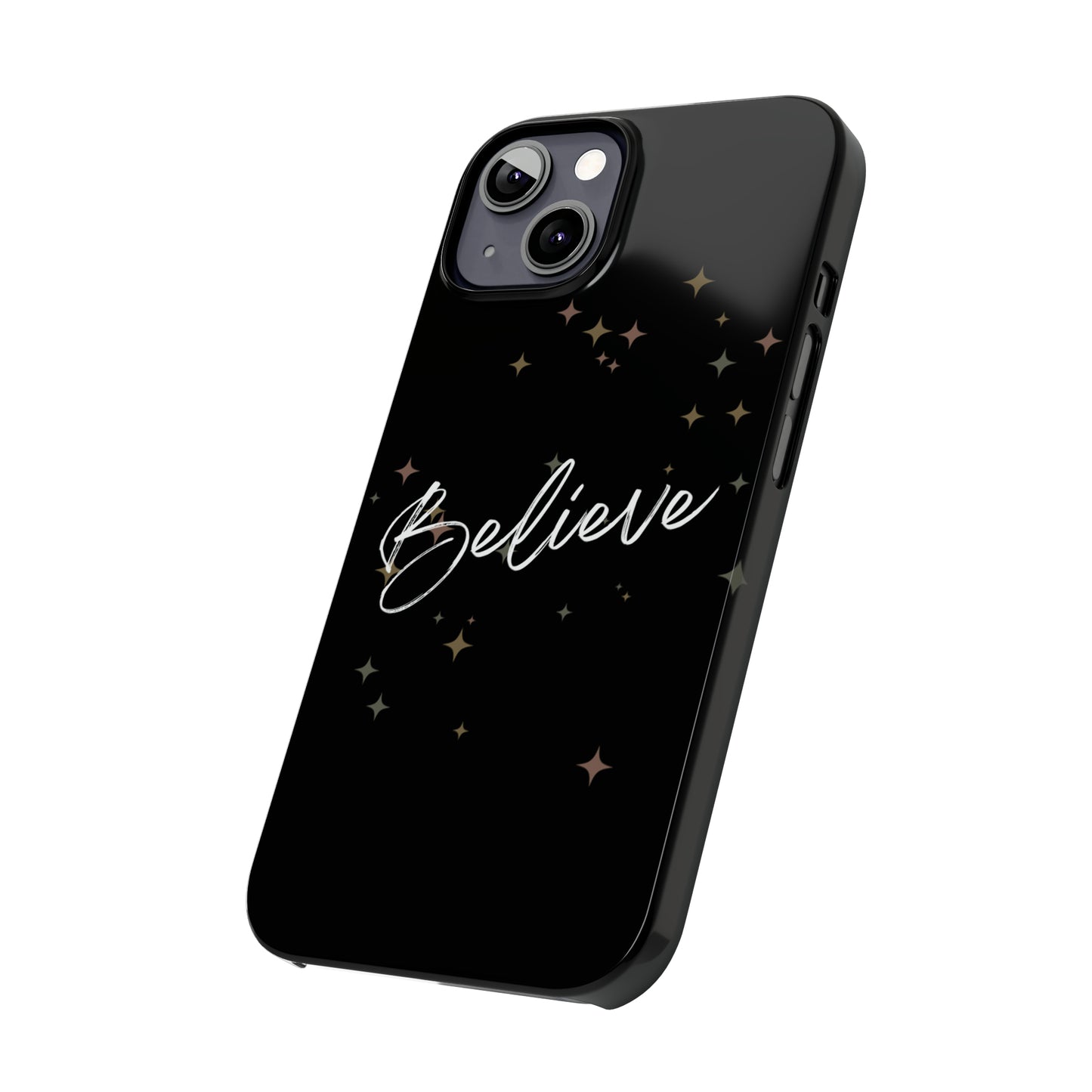 Believe - Slim Phone Case/Blk