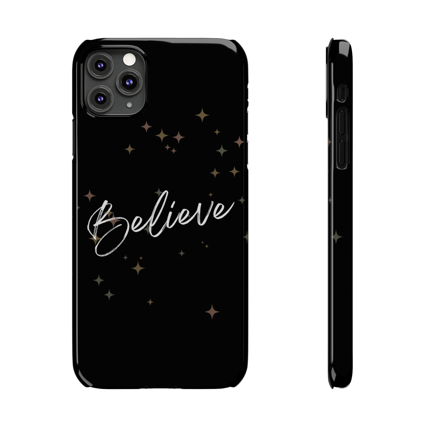 Believe - Slim Phone Case/Blk