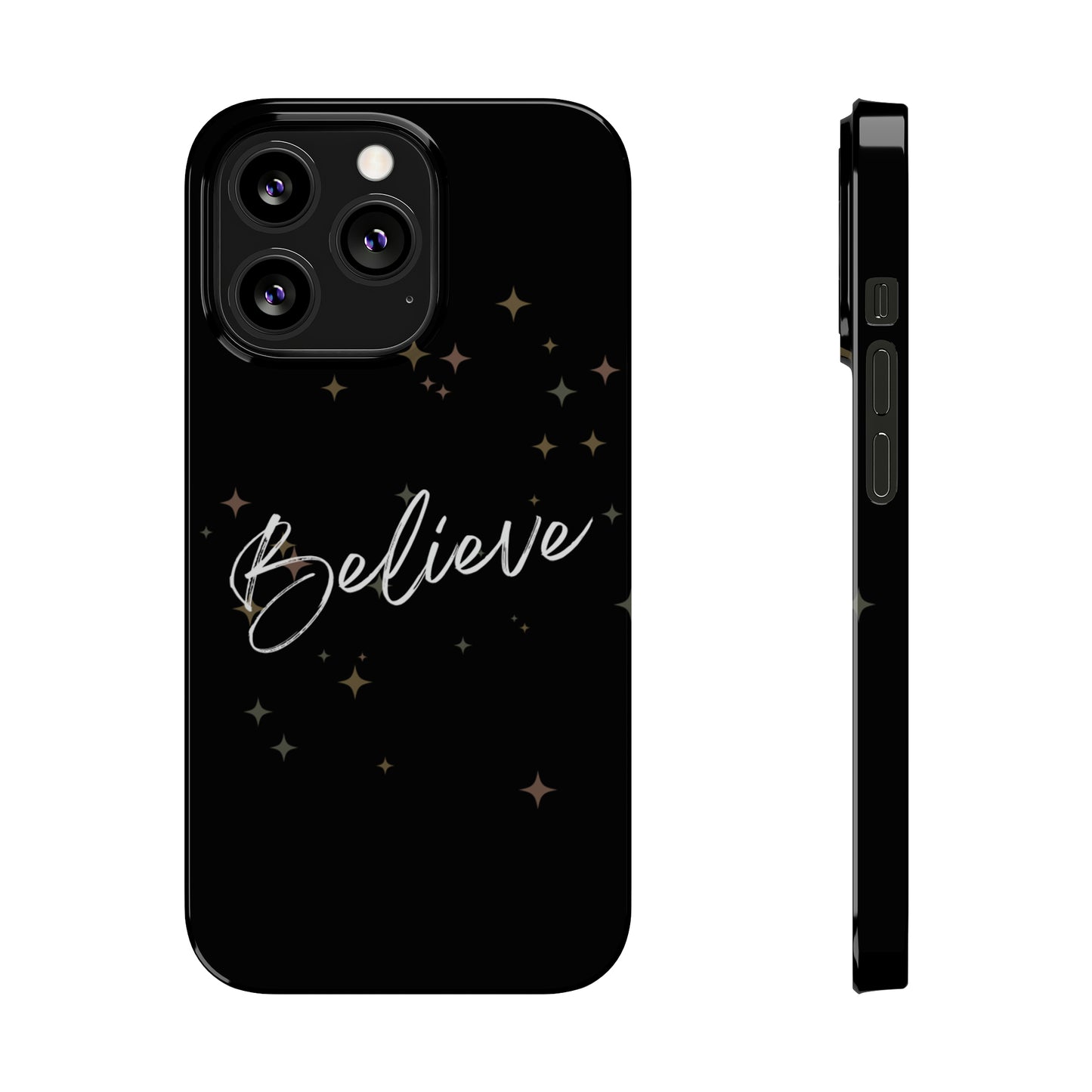 Believe - Slim Phone Case/Blk