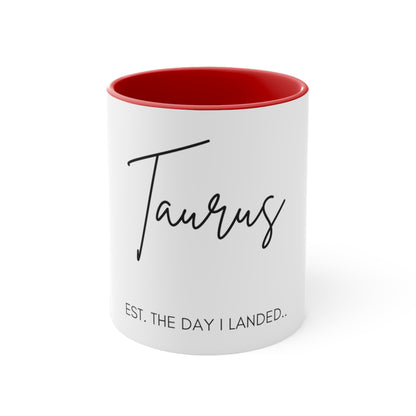 Taurus Accent Coffee Mug, 11oz