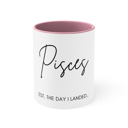 Pisces Accent Coffee Mug, 11oz