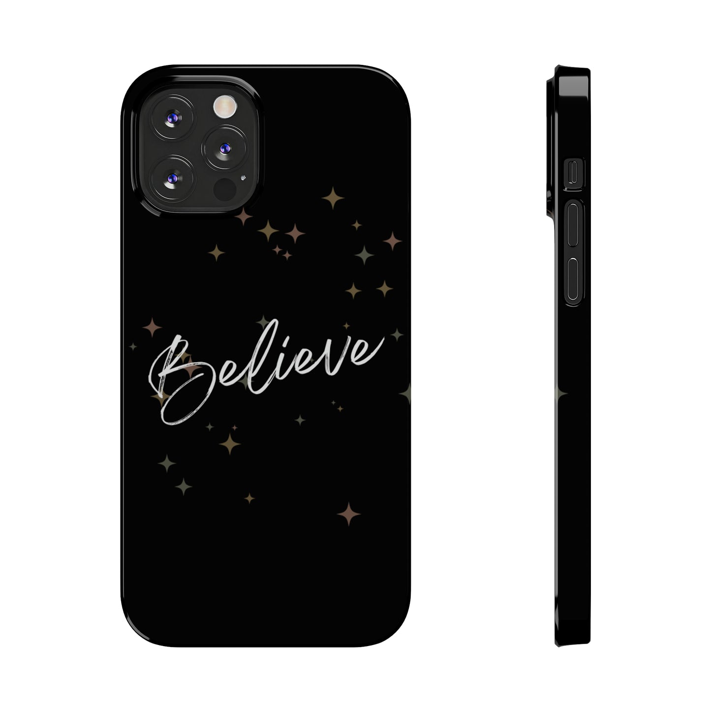 Believe - Slim Phone Case/Blk