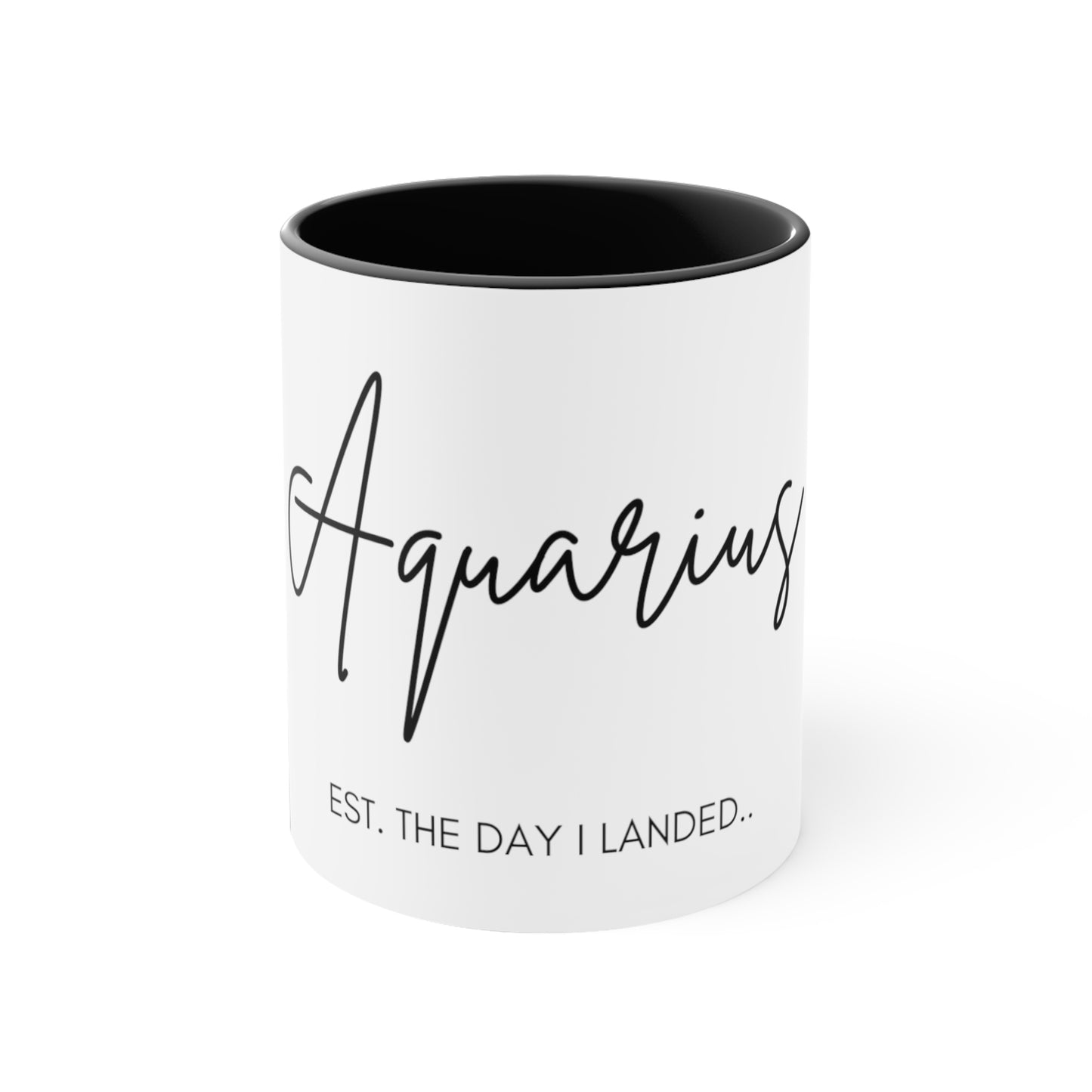 Aquarius Accent Coffee Mug, 11oz