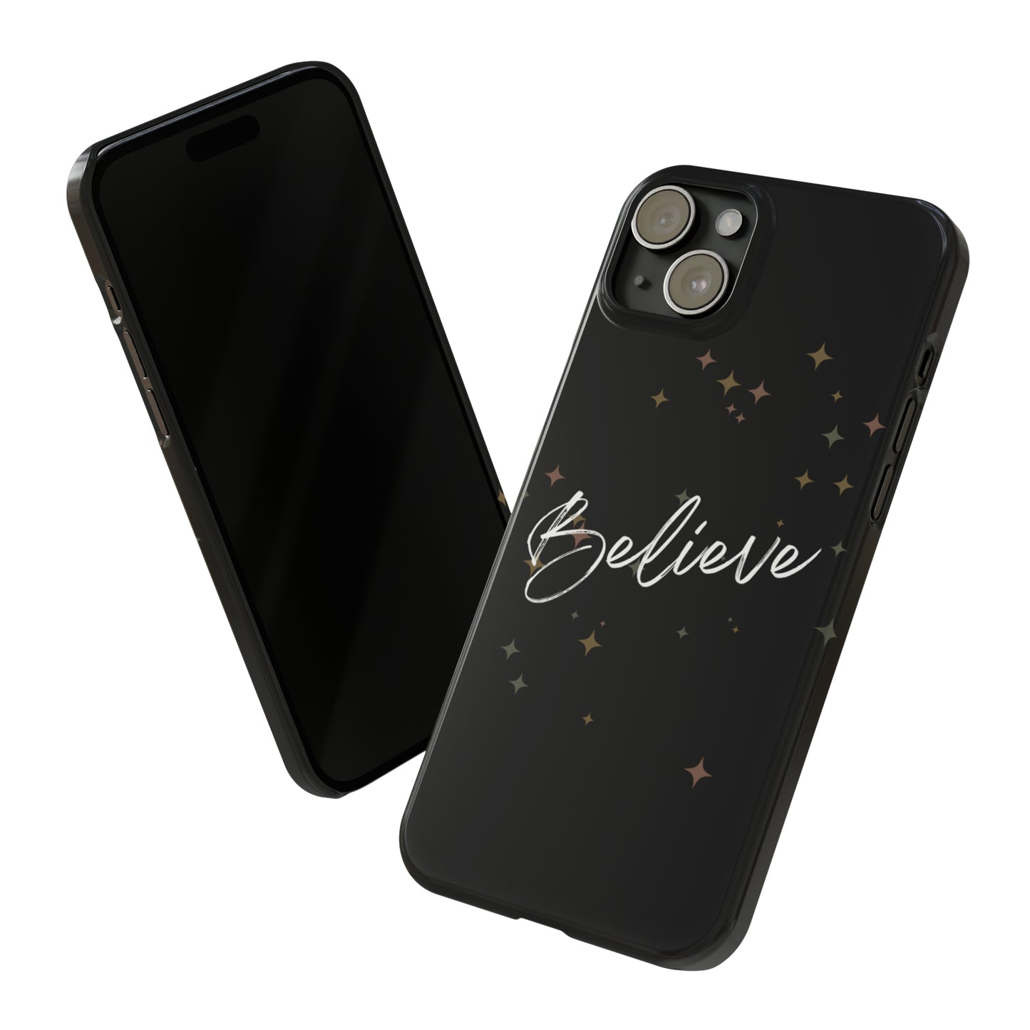 Believe - Slim Phone Case/Blk