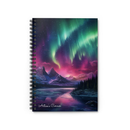 "Northern Lights" - Spiral Notebook - Ruled Line