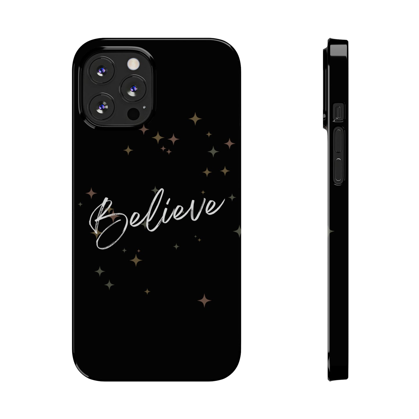 Believe - Slim Phone Case/Blk