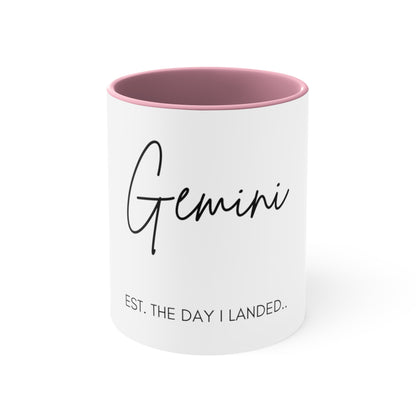 Gemini Accent Coffee Mug, 11oz