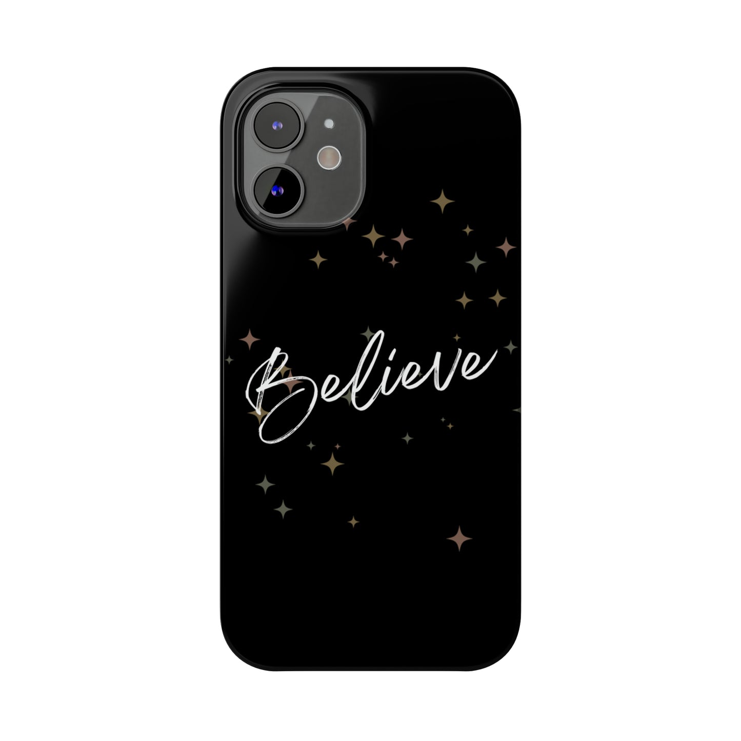 Believe - Slim Phone Case/Blk