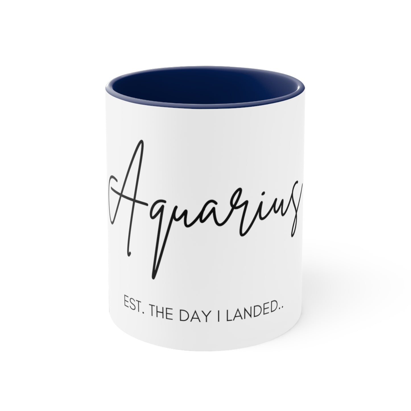 Aquarius Accent Coffee Mug, 11oz