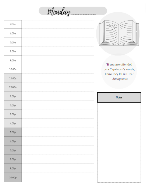 Capricorn B&W Efficiency Set