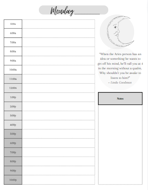 Aries B&W Efficiency Set