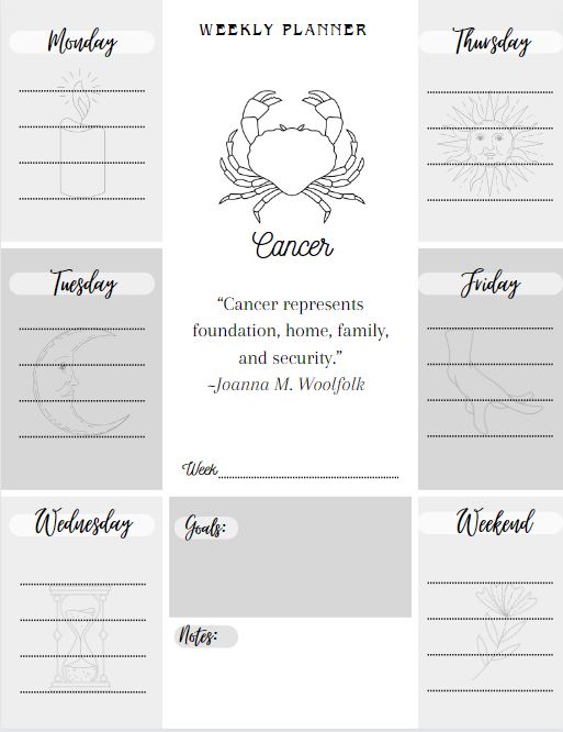 Cancer B&W Efficiency Set