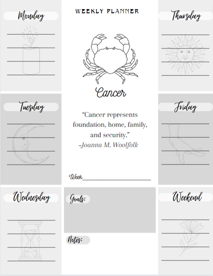 Cancer B&W Efficiency Set